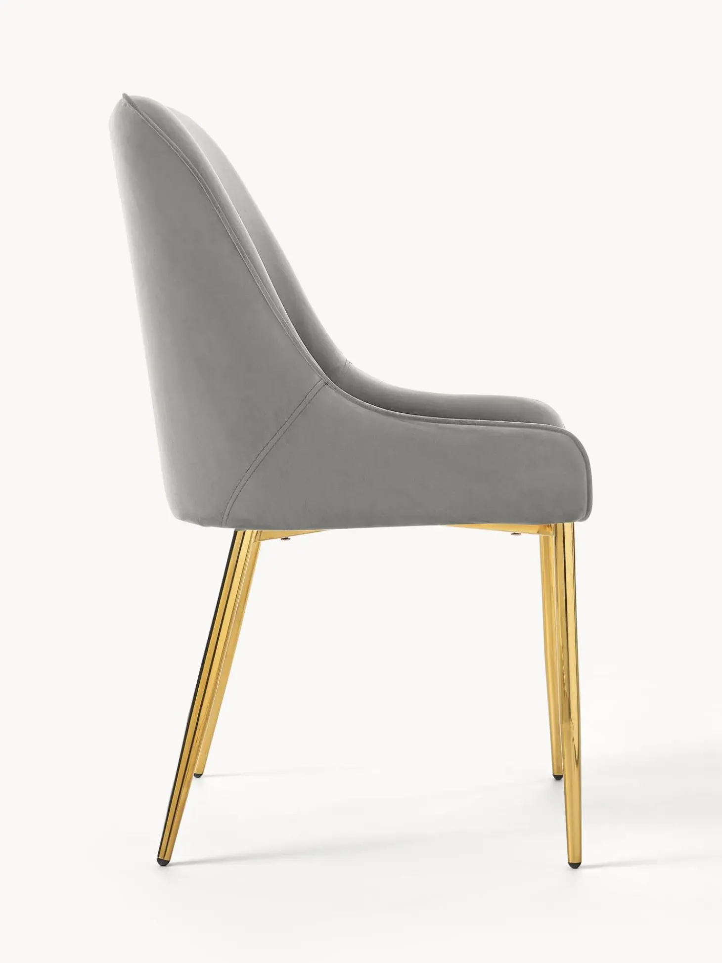 Sedia Imbottita In Velluto Ava