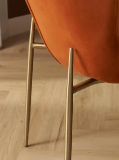 Sedia Imbottita In Velluto Tess