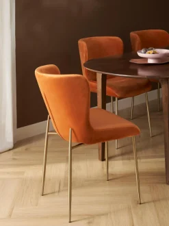 Sedia Imbottita In Velluto Tess