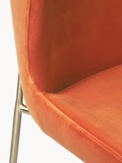 Sedia Imbottita In Velluto Tess