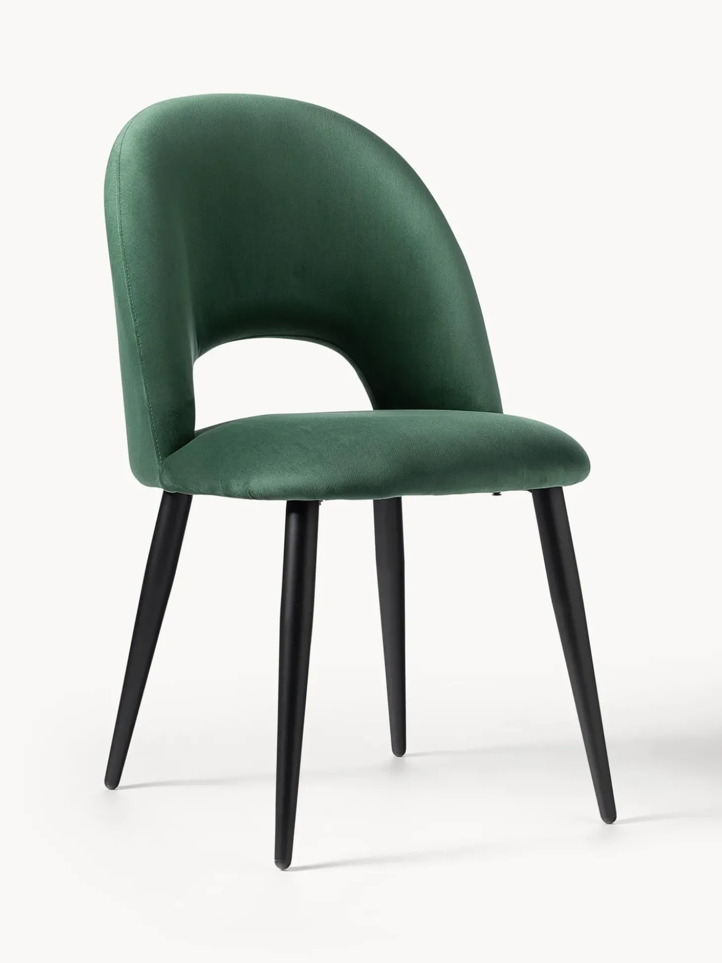 Sedia Imbottita In Velluto Rachel