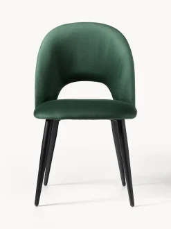 Sedia Imbottita In Velluto Rachel