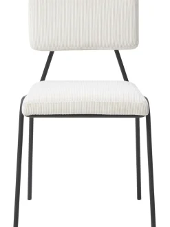 Sedia Imbottita In Velluto A Coste Mats 2 Pz