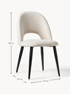 Sedia Imbottita In Velluto Rachel