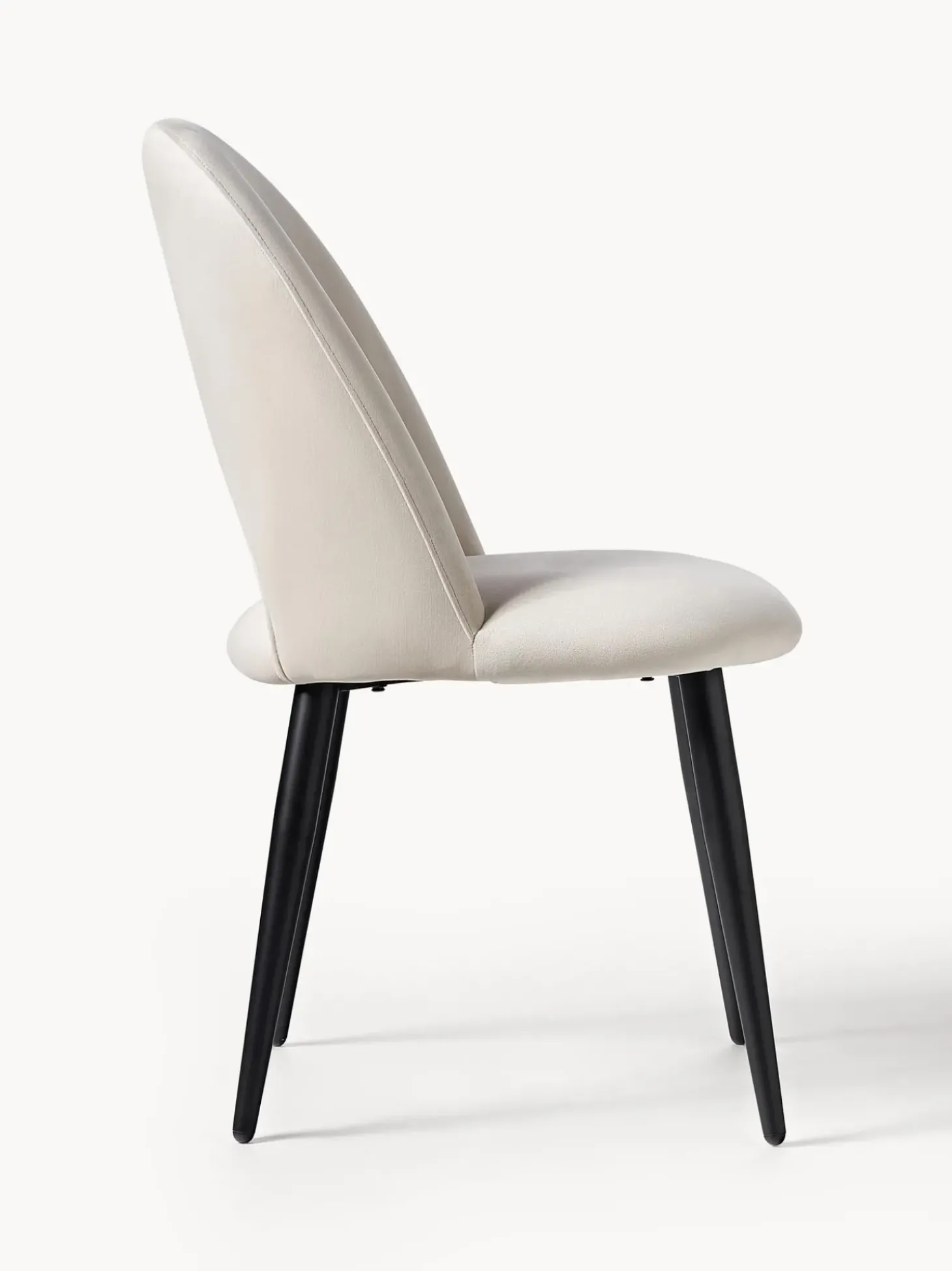 Sedia Imbottita In Velluto Rachel