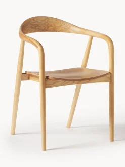Sedia In Legno Con Braccioli Angelina