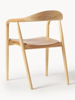 Sedia In Legno Con Braccioli Angelina