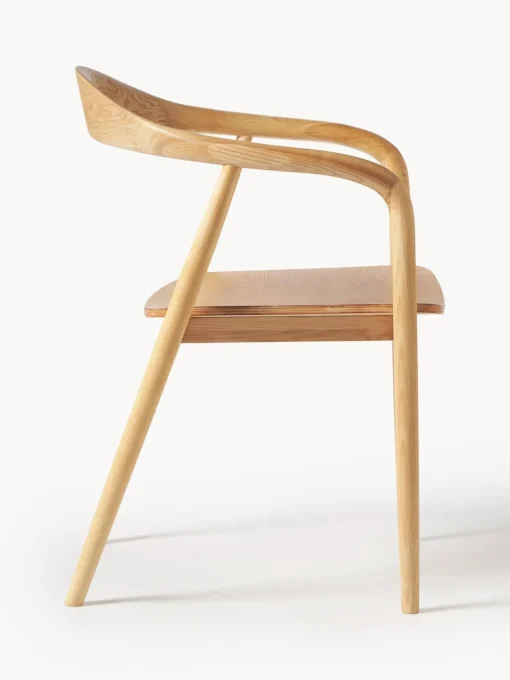 Sedia In Legno Con Braccioli Angelina