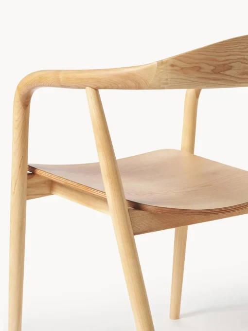 Sedia In Legno Con Braccioli Angelina