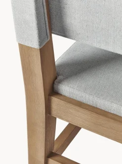 Sedia In Legno Con Rivestimento Liano