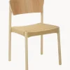 Sedia In Legno Con Seduta In Rattan Danny 2 Pz