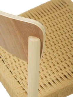 Sedia In Legno Con Seduta In Rattan Danny 2 Pz