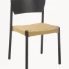 Sedia In Legno Con Seduta In Rattan Danny 2 Pz