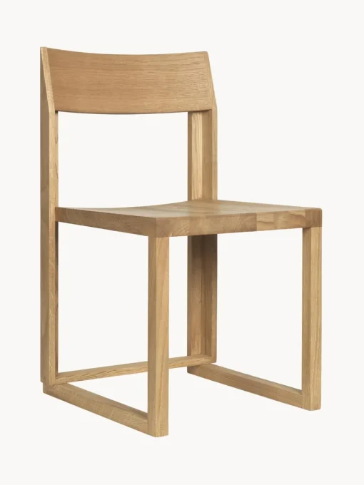 Sedia In Legno Di Quercia Outline