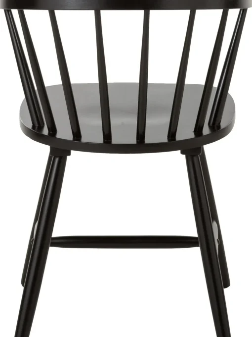 Sedia In Legno Nero Design Windsor Megan 2 Pz