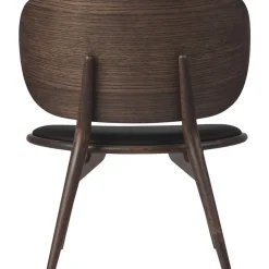 Sedia In Pelle Con Gambe In Legno Rocker, Fatta A Mano*Mater Clearance