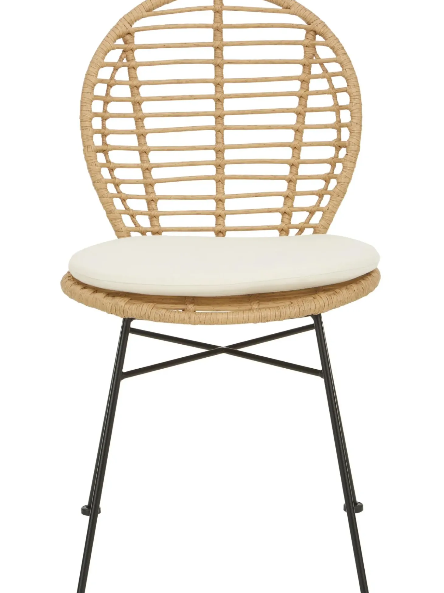 Sedia In Polirattan Con Cuscino Cordula 2 Pz