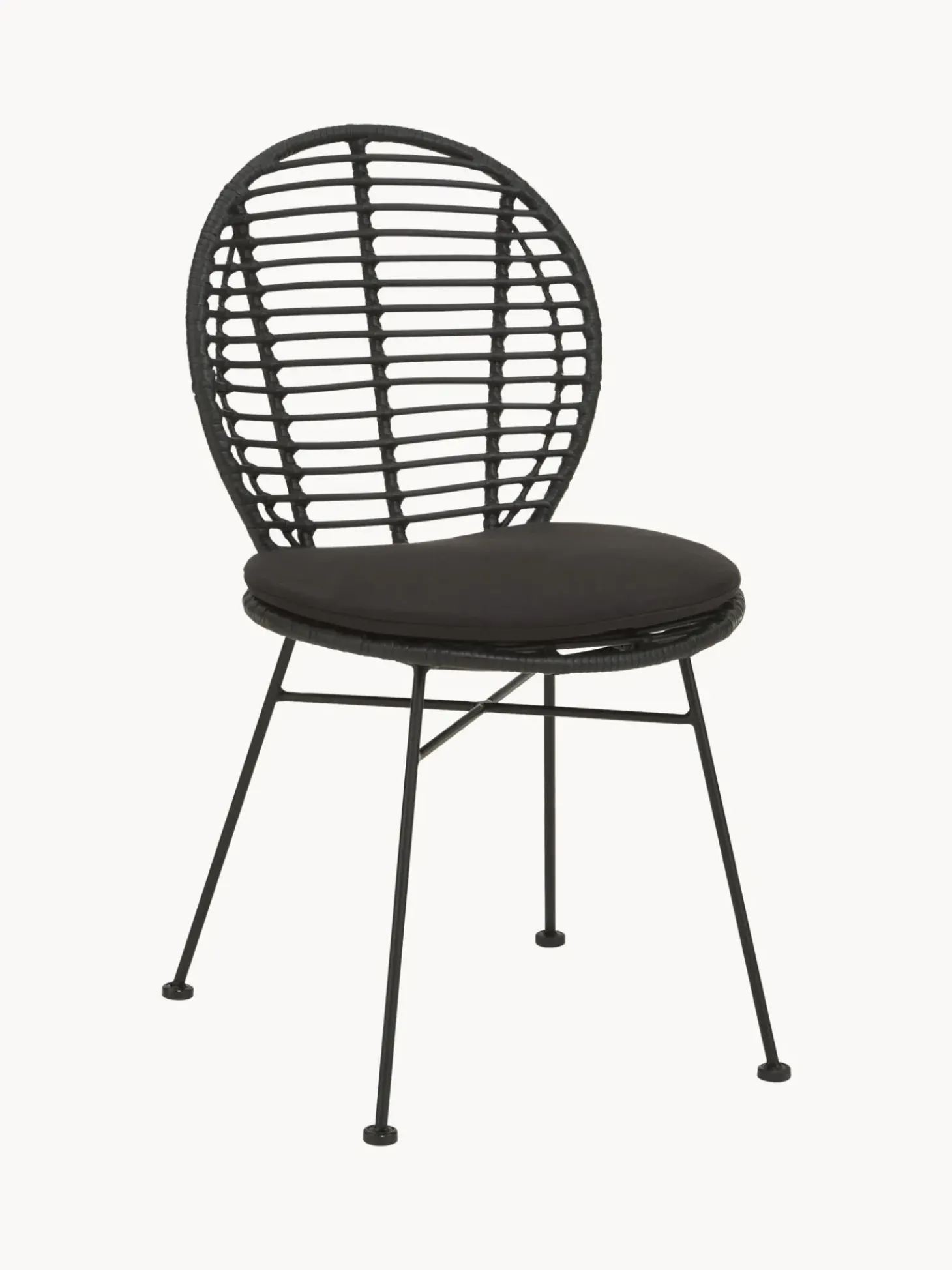 Sedia In Polirattan Con Cuscino Cordula 2 Pz