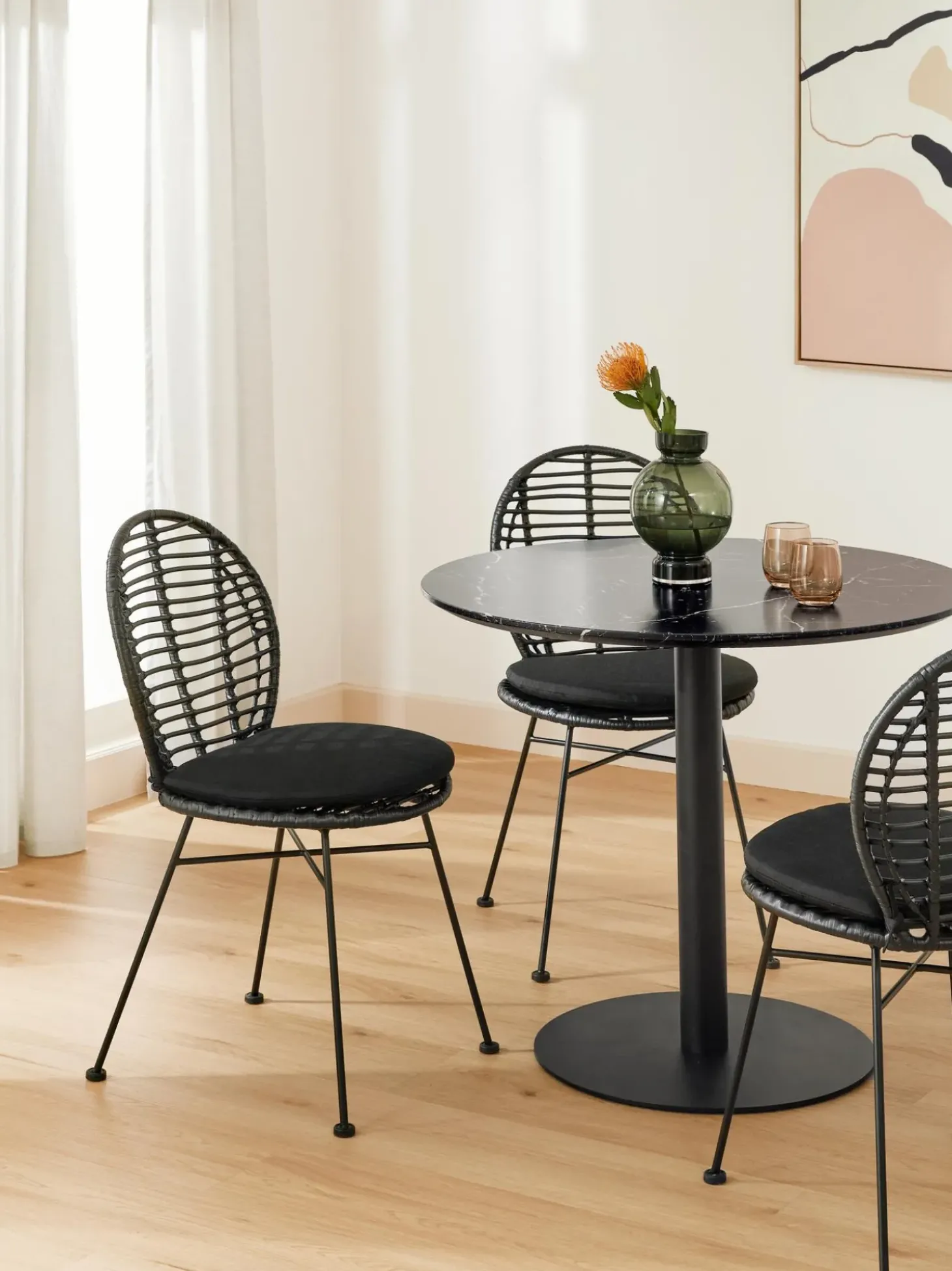 Sedia In Polirattan Con Cuscino Cordula 2 Pz