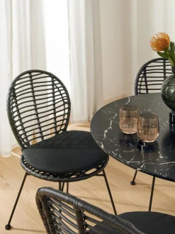 Sedia In Polirattan Con Cuscino Cordula 2 Pz