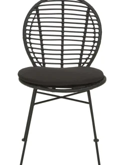 Sedia In Polirattan Con Cuscino Cordula 2 Pz