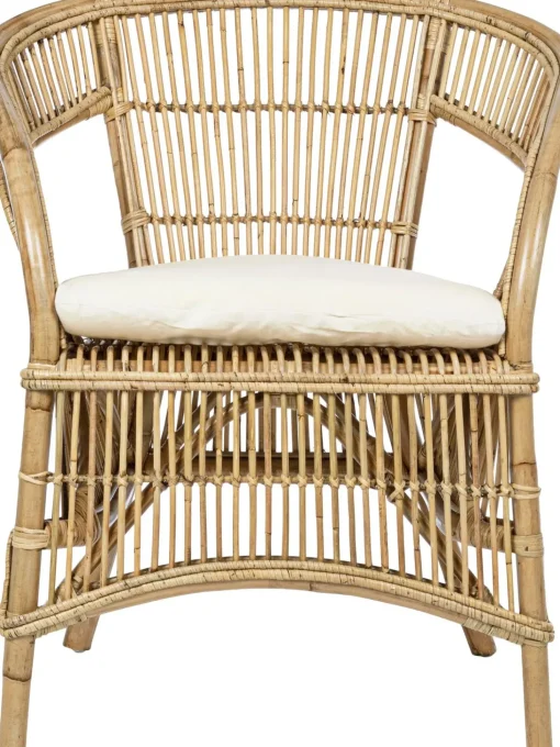 Sedia In Rattan Con Cuscino Consuelo