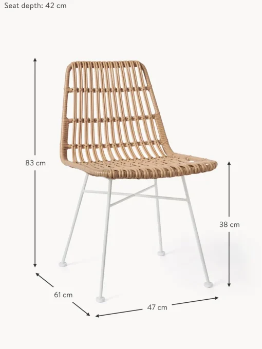 Sedia Intrecciata Costa 2 Pz