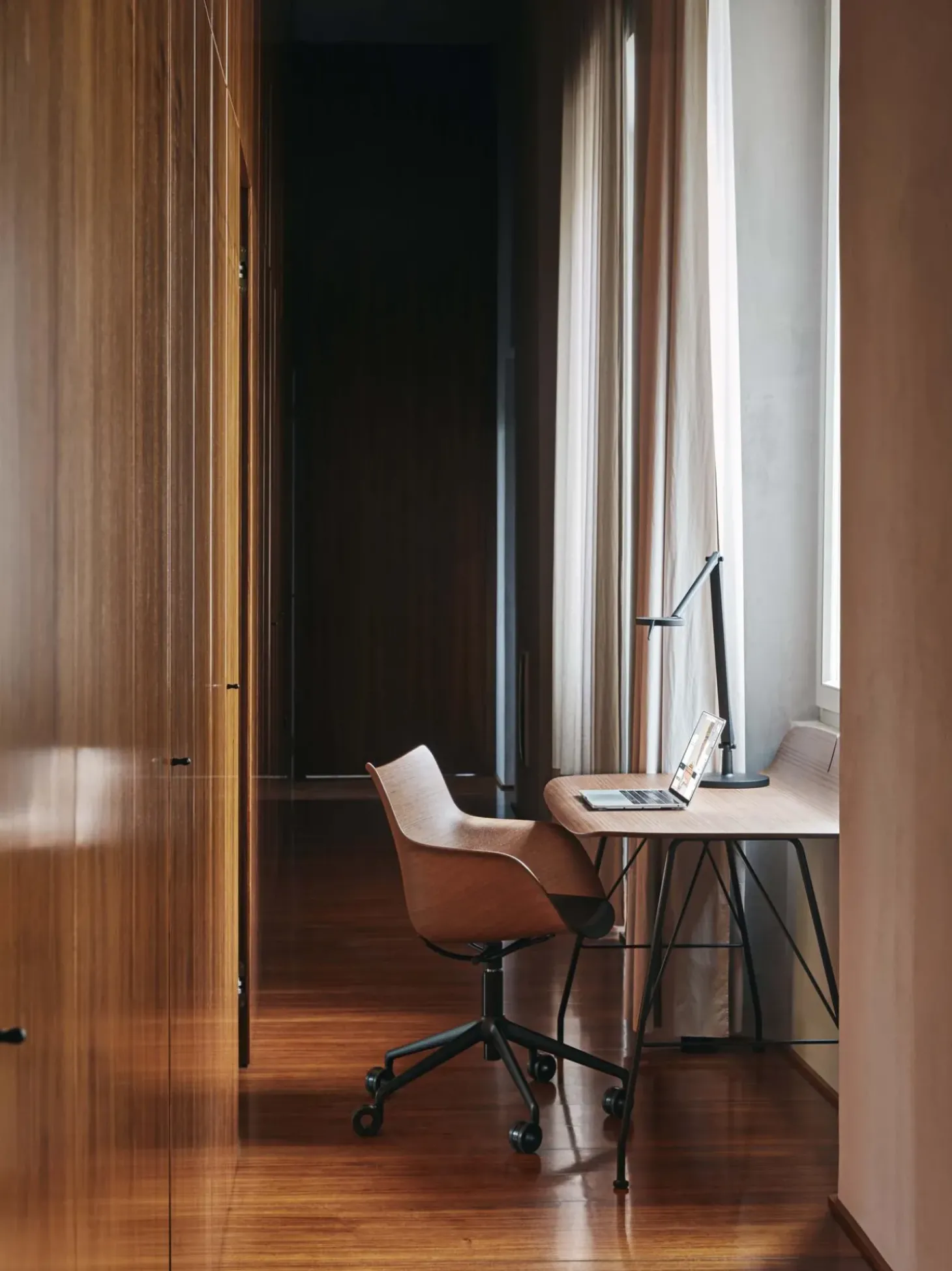 Sedia Per Scrivania Con Braccioli Regolabile In Altezza Q/Wood