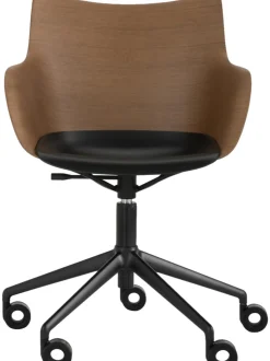 Sedia Per Scrivania Con Braccioli Regolabile In Altezza Q/Wood