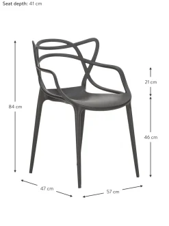 Sedie Con Braccioli Di Design Masters 2 Pz
