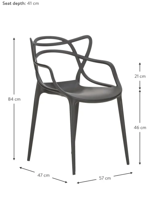 Sedie Con Braccioli Di Design Masters 2 Pz