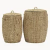 Set 2 Cesti Con Coperchio Laun