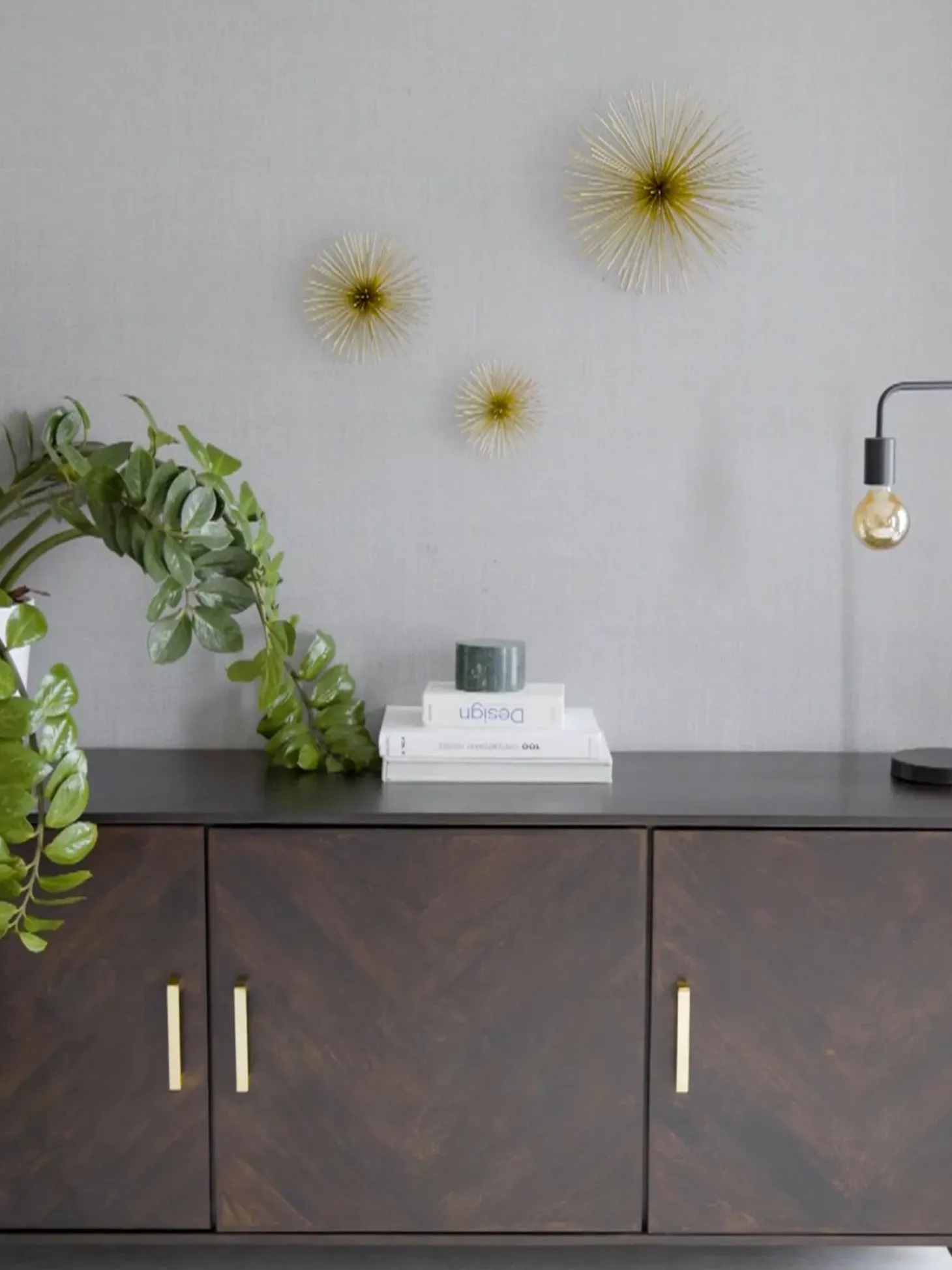 Set 3 Decorazioni Da Parete In Metallo Ray