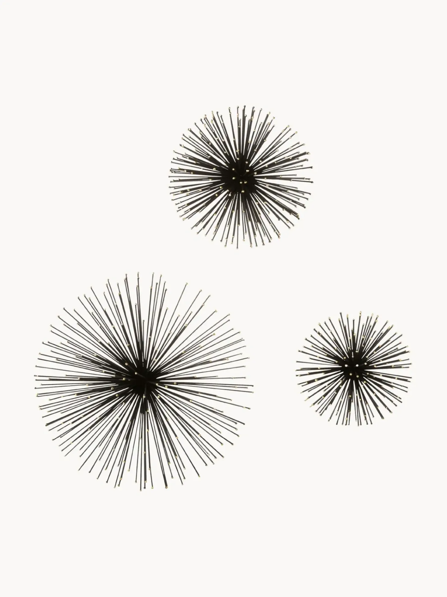 Set 3 Decorazioni Da Parete In Metallo Ray