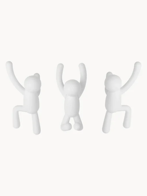 Set 3 Ganci Appendiabiti Da Parete Buddy