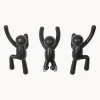 Set 3 Ganci Appendiabiti Da Parete Buddy