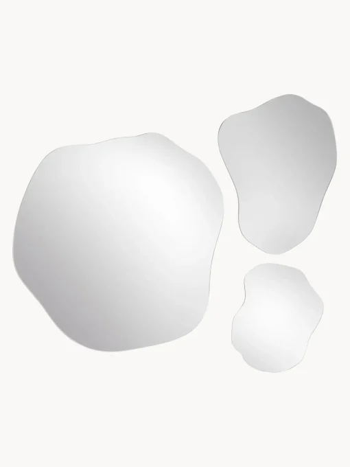 Set 3 Specchi Da Parete Dalla Forma Organica Senza Cornice Lia