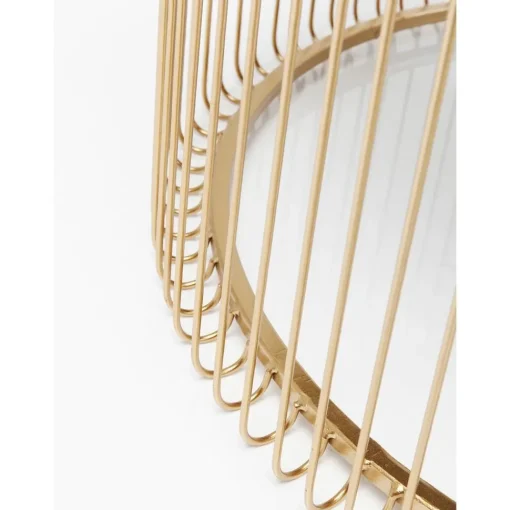 Set 2 Tavolini Da Salotto Con Piano In Vetro Wire*Kare Design Best