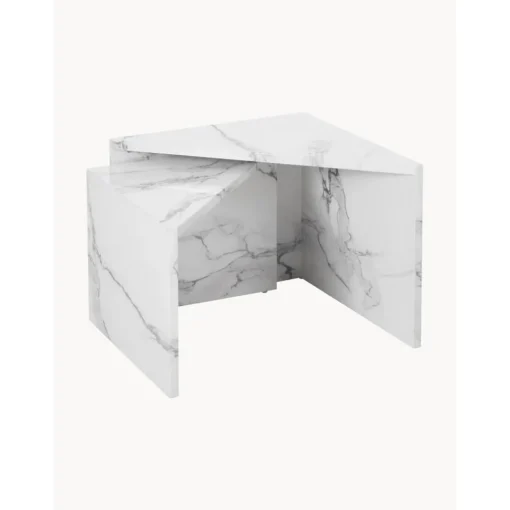 Set 2 Tavolini Da Salotto Effetto Marmo Vilma*Westwing Collection Outlet