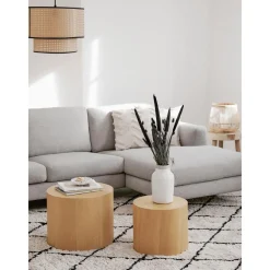 Set 2 Tavolini Da Salotto In Legno Dan*Westwing Collection Fashion