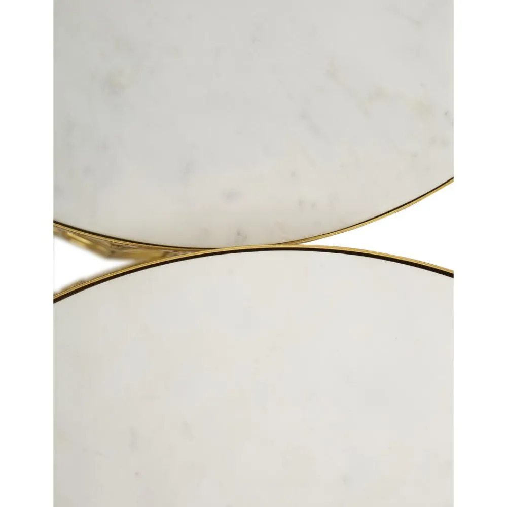 Set 2 Tavolini In Marmo Blake*Westwing Collection Best