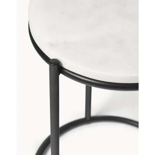 Set 2 Tavolini In Marmo Ella*Westwing Collection Hot