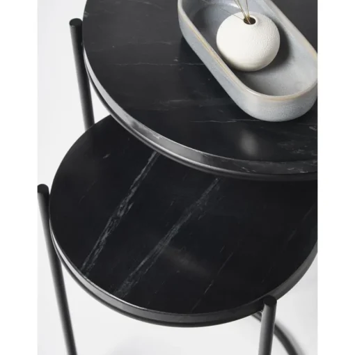 Set 2 Tavolini In Marmo Ella*Westwing Collection Clearance