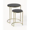Set 2 Tavolini In Marmo Ella*Westwing Collection Clearance