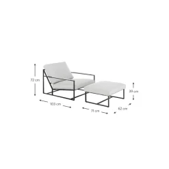 Set Da Salotto Con Struttura In Metallo Andy 2 Pz*Westwing Collection Fashion