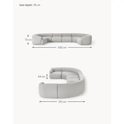 Set Divano Componibile Xl In Boucle Sofia*Westwing Collection Fashion