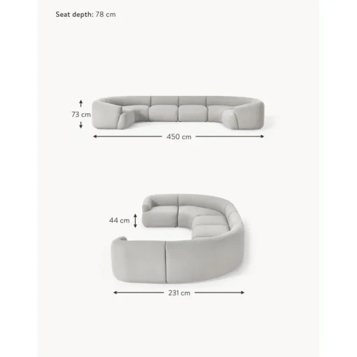 Set Divano Componibile Xl In Boucle Sofia*Westwing Collection Fashion
