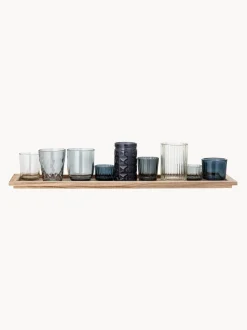 Set Portacandele In Vetro Elvie 10 Pz