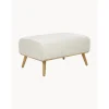Sgabello Con Rivestimento In Lana E Piedini In Legno Archie*Westwing Collection Hot