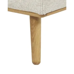 Sgabello Con Rivestimento In Lana E Piedini In Legno Archie*Westwing Collection Hot